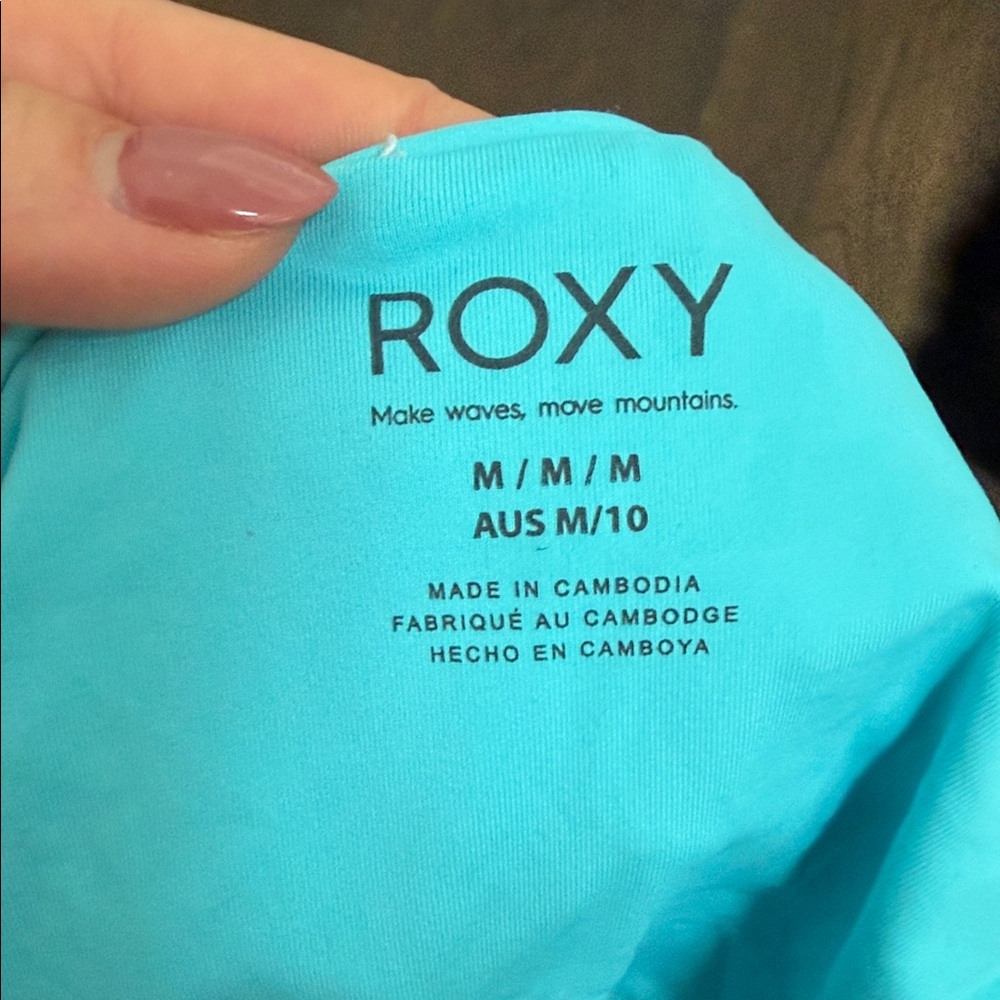 Roxy Turquoise Bikini Bottom - Picture 3 of 3